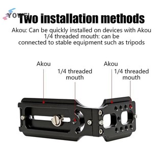 Yowei Universal Camera L Giá đỡ Phát hành nhanh Tấm hình chữ L 1 / 4Inch Vít Hợp kim nhôm Giá đỡ chụp dọc cho bộ ổn định chân máy VN