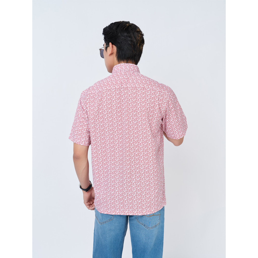 Sơ mi ngắn tay lai ngang VIETTIEN SMART CASUAL vải sợi tre phom REGULAR VT00000310