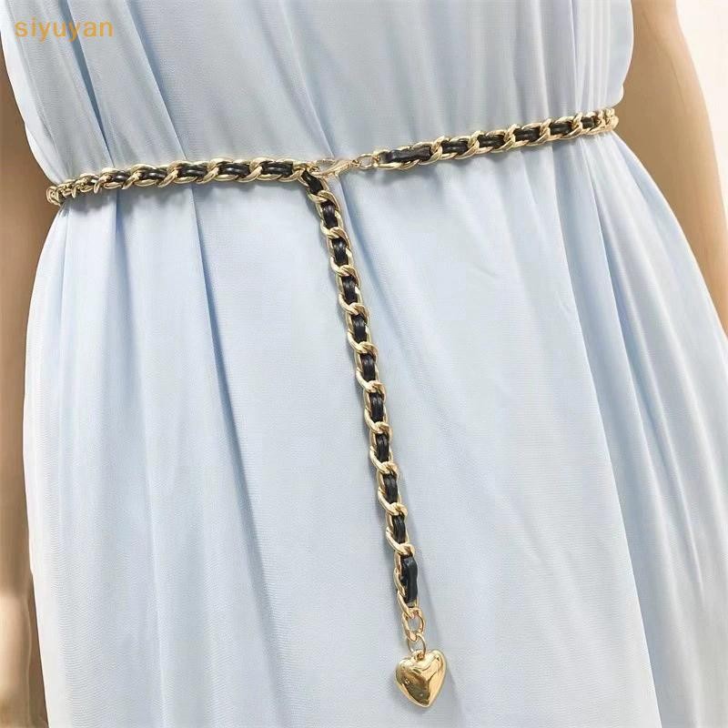 Siyuyan Dây Xích Thời Trang Thắt Lưng Nữ Thắt Lưng Kim Loại Dành Cho Nữ Sang Trọng sel Mỏng Dây Thắt Lưng Đầm Áo Có Thể Điều Chỉnh Corset VN