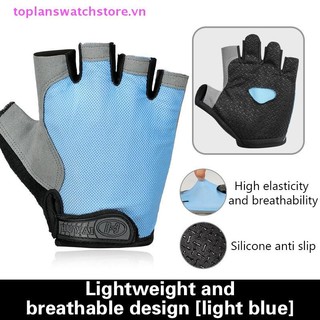 Toplanswatchstore Tập Gym Thể Dục Thoáng Khí Chống Trơn Trượt Nam Nữ Nửa Ngón Tay Mùa Hè Câu Cá Đi Xe Đạp Găng Tay Ngón Tay Nữ VN