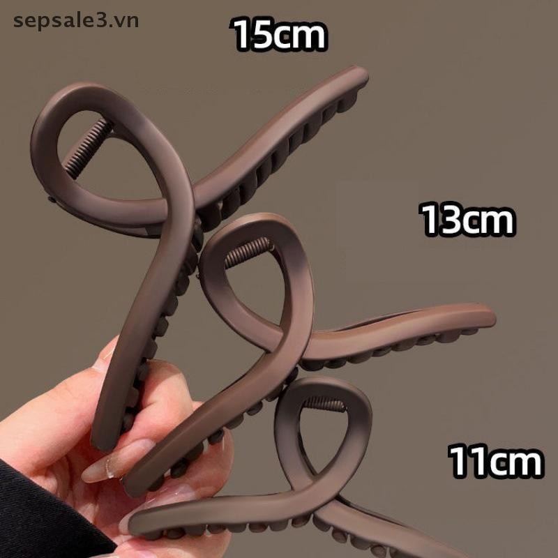 # sepsale # Kẹp Tóc Acrylic Thời Trang Cho Nữ Bé Gái Kẹp Lớn Ngọt Ngào Đa Năng Vuốt Tóc Màu Trơn Phụ Kiện Tóc Quà Tặng.