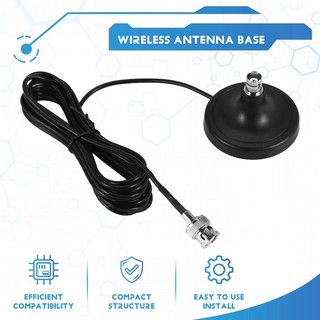 Đế ăng-ten không dây Đế micro ăng-ten có nam châm 3 mét Rg174 Cáp Bnc Nam Trên không