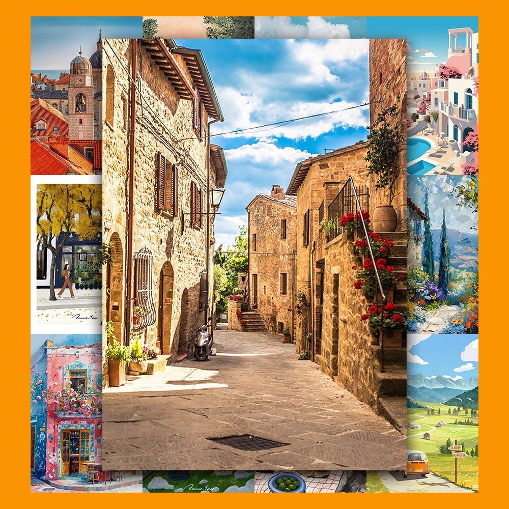 [Giấy] A5 In Màu - Set 50 Tờ Poster Giấy Dán Tường - HÌNH MÙA HÈ SUMMER - Decor Trang Trí Nhà | MS: 111540