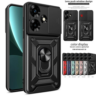 Ốp lưng Infinix Hot 30 X6831 hot30 Mới chống rơi với khung áo giáp kết hợp bộ vỏ cứng di động đẩy cửa sổ bảo vệ vỏ máy ảnh