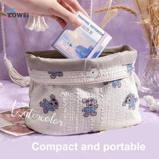 YOWEI 1 Bộ Tranh Notebook Dành Cho Học Sinh Di Động Bỏ Túi Notebook Phác Thảo Bảng Màu Nước Di Động Bảng Màu Nước VN