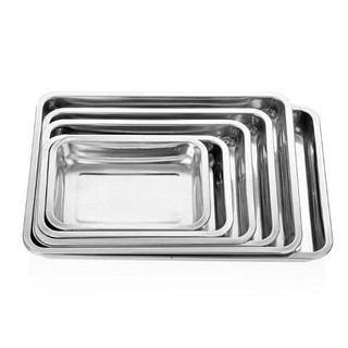 Khay Đựng Đồ Nghề INOX Loại Dày - Khay inox đựng thức ăn, topping - Trường An VN