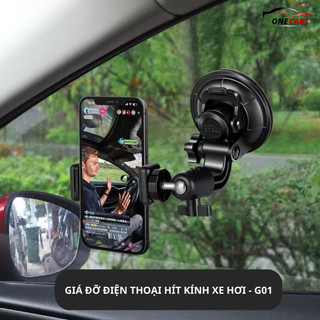 Kẹp Để Điện Thoại Ô Tô, Giá Đỡ Điện Thoại Trên Xe Hơi Hít Kính - GDDT02