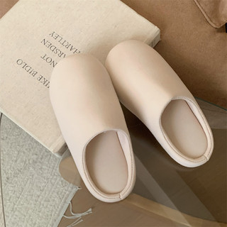 Xixitiao Tất Cả Năm Đa Năng Nam Nữ Sinh Đế Mềm Đơn Giản Tắt Tiếng Trong Nhà Vải Lanh Cotton Dép