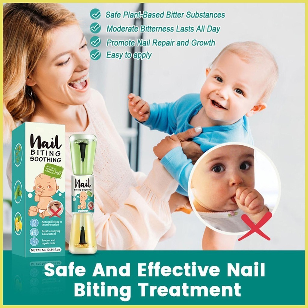 Stop Nail Biting Liquid 10ml Kid 's Bitter Tasting Nail Anti-Biting Liquid Non-Toxic Body Care Solution sonlekvn