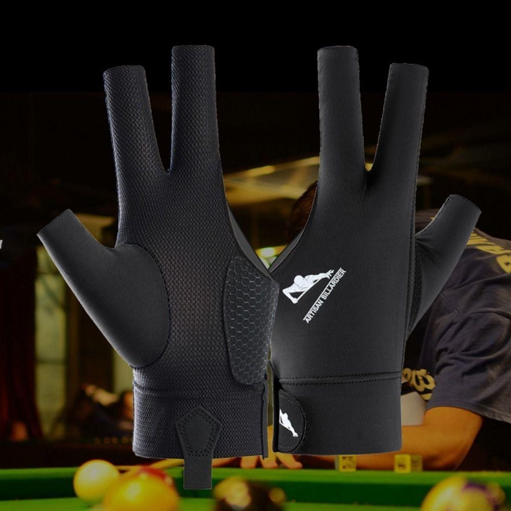 Găng tay billiards JVSUB - Ba ngón thoáng khí, chống trượt, phù hợp cho luyện tập