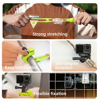 Dành cho DJI Action 4 / Gopro / Ace pro và dây đeo đàn hồi nhỏ Q đa chức năng phụ kiện chụp ảnh