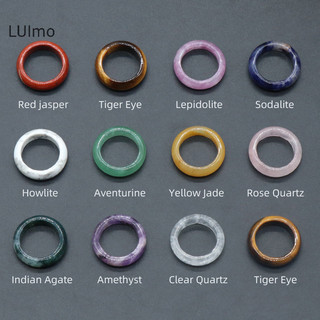 Luimo 1 Chiếc Nhẫn Đá Tự Nhiên Mã Não Tinh Tế Nhẫn Pha Lê Cho Nữ Cô Gái Nhẫn Thời Trang Tiệc Cưới Trang Sức Phụ Kiện Quà Tặng SBS