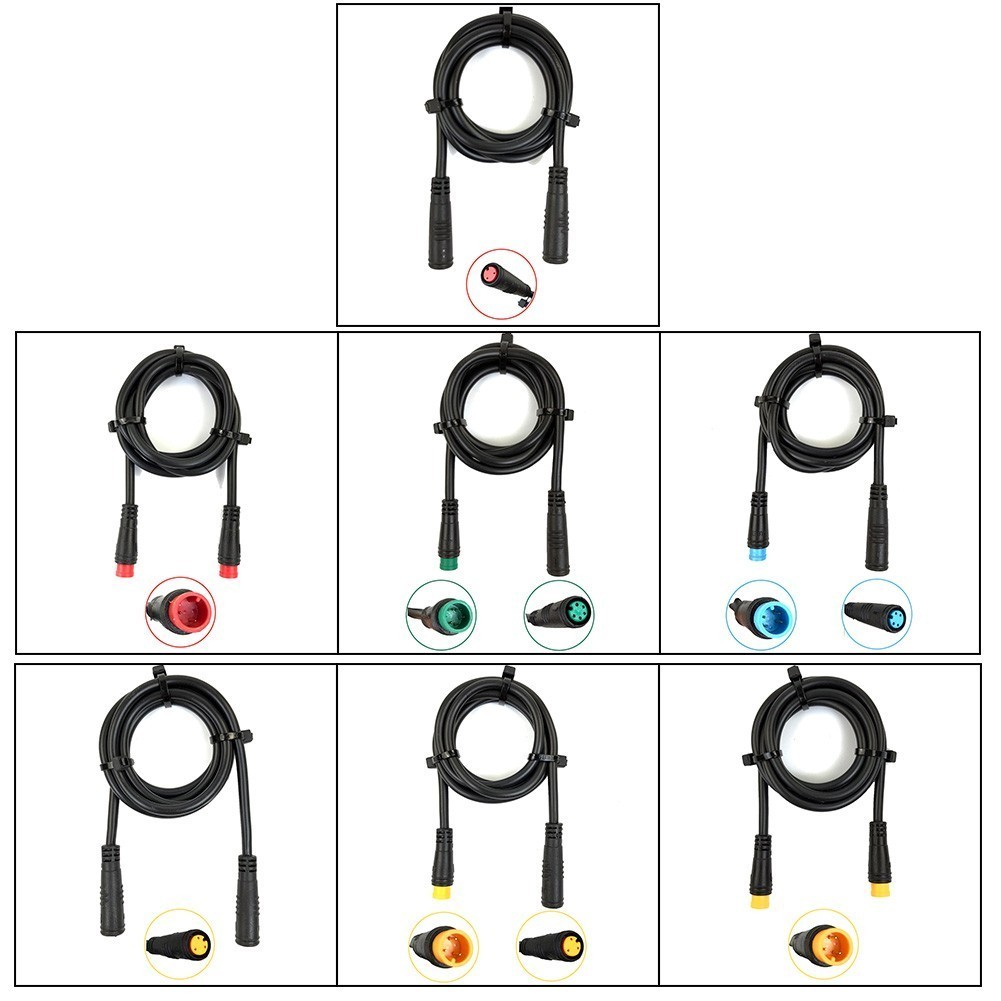 [Sẵn SÀNG] Đầu nối màn hình Ebike Cáp 2 / 3 / 4 / 5 Pin Dây tín hiệu kết nối chống nước