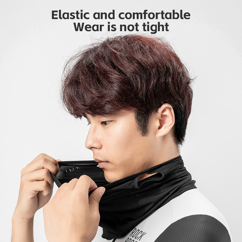 ROCKBROS Ice Silk Mask Treo Tai Chống Tia UV UPF50 + Khăn Xe Đạp Xe Máy Thoáng Khí Mặt nạ Chống Nắng Ngoài Trời Thể Thao