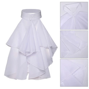 Victorian Colonial Jabot False Collar Medieval Ruffled Neck Collar