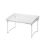 Kệ acrylic trong suốt chân kim loại để đồ vật decor cực sang 29x21x15.5cm