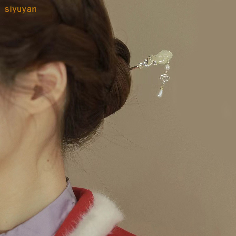 Siyuyan Truyền Thống Trung Quốc Que Tóc Vintage Kim Loại sel Kẹp Tóc Handmade Tóc Đũa Đầu Phụ Kiện Nữ Tạo Kiểu Tóc Dụng Cụ VN