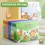 GAVESTO 5 Cái / bộ Thư Mục Tập Tin A4, Giấy Kiểm Tra Lưu Trữ Dung Tích Lớn Túi Tập Tin, Capybara Chống Thấm Nước Snap-fastener PP Túi Tài Liệu Trường Văn Phòng