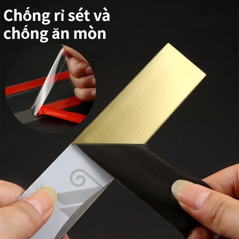 Thép không gỉ 3M tự dính Trim Strip Background Chống ăn mòn Chống mài mòn Dễ dàng và nhanh chóng