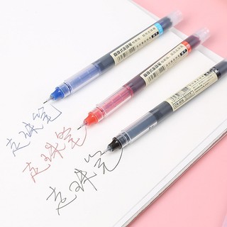 Bút Bi Mực Gel Dung Tích Lớn Basic Bút Bi Nước Mực Gel Khô Nhanh Ngòi 0.5mm, Mực Đều, Nét Chữ Đẹp