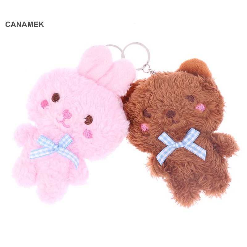 Canamek Hoạt Hình Động Vật Gấu Nhỏ Ếch Gà Nhồi Bông Sang Trọng Móc Khóa CSF