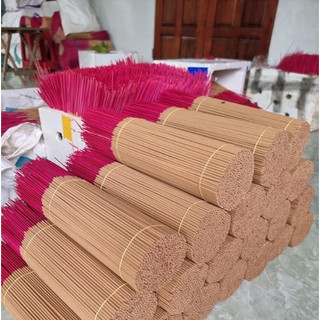 [MUA 1 TẶNG 1] Nhang Trầm Hương Sạch, Bó 1000 Que Nhang Chân Đỏ, Trầm Hương Nguyên Chất Dài 34 cm Cháy Lâu