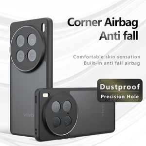 Dành cho Vivo X100, X100s, X100s Pro, X100 Ultra Case ELVEV Chống Sốc Mờ Da Cảm Thấy Matte PC + TPU Chống Vân Tay
