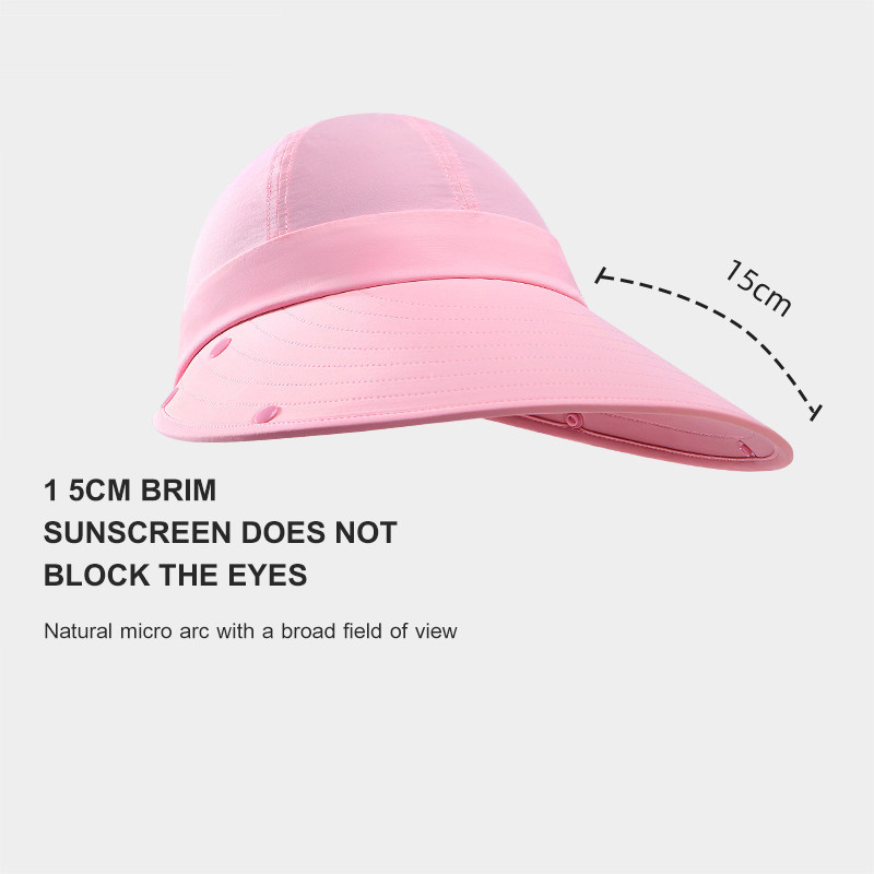Ảnh Mũ chống nắng toàn mặt CAMEL CROWN dành cho nữ, Mũ xô có thể tháo rời Bảo hiểm toàn diện 3