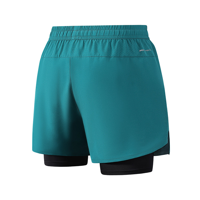 Quần Short Chạy Bộ Mới Nam Thể Thao Marathon Đường Đua Và Trường Nhanh Khô Lót Chạy Giả Hai Miếng Tập Thể Dục