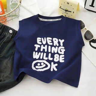 Áo vest trẻ em cotton nguyên chất mới 2024 mỏng thường ngày thoải mái