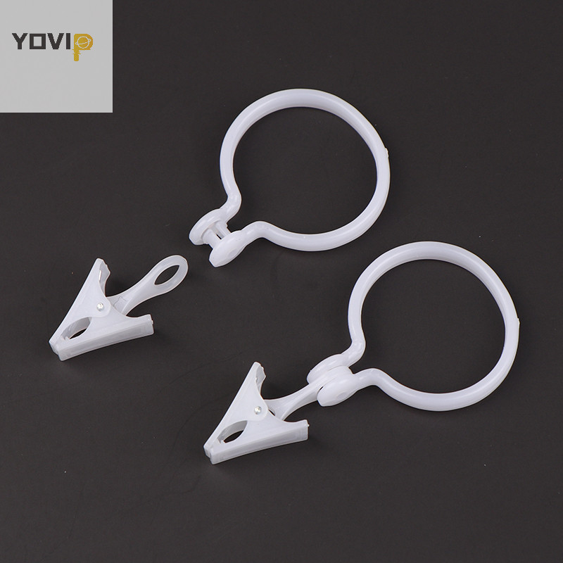 Yovip 10 Cái Khóa Rèm Nhựa Kẹp Rèm Trắng Thắt Khóa Đồ Gia Dụng VN