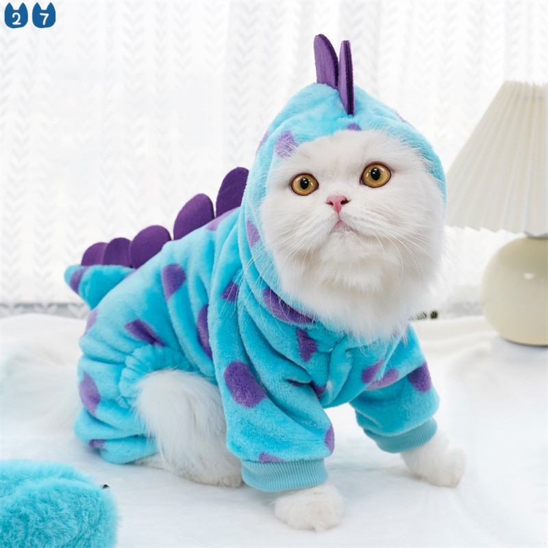27 Cái 』 Quần Áo Cho Chó Thú Cưng Cosplay Mèo Ấm Khủng Long Quần Áo Chó ...
