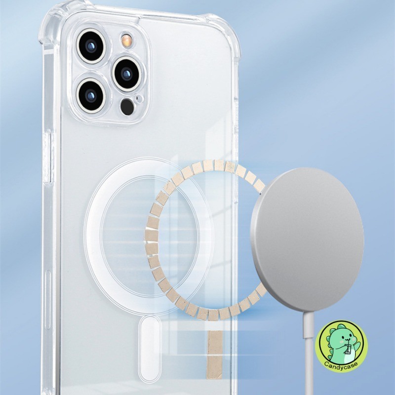 Ốp Từ Tính Cho Huawei P60 Art P50 P50e P40 P30 P20 P10 P9 Mate 60 50 40 30 20X 10 9 Pro Plus Lite 2019 Vỏ Điện Thoại Trong Suốt Mềm Mại Đơn Giản