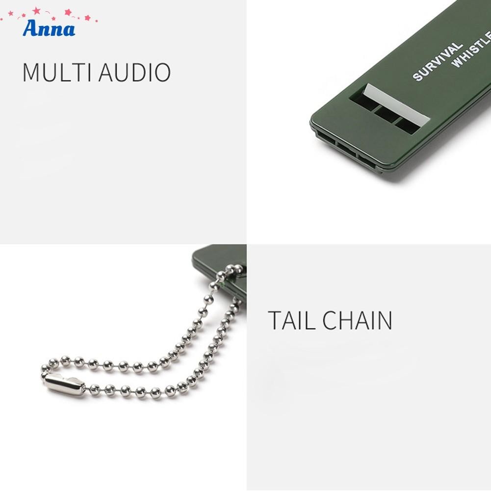 【Anna】Premium Quality Mountain Outdoor Survival Whistle Key Chain Loud Sound