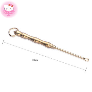 Moonlights Phong Cách Mới Đồng Nguyên Tre Móc Khóa Mặt Dây Chuyền Vintage Đồng Kim Loại Mutilfunction Tai Chọn Thìa Móc Chìa Khóa Mặt Dây Chuyền EN