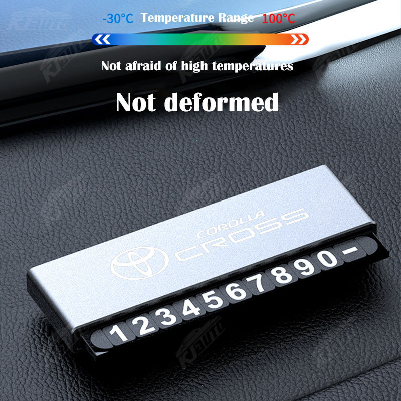 Toyota Corolla Cross Bãi đậu xe tạm thời Biển số điện thoại cho ô tô Đèn ngủ Công cụ đỗ xe ẩn