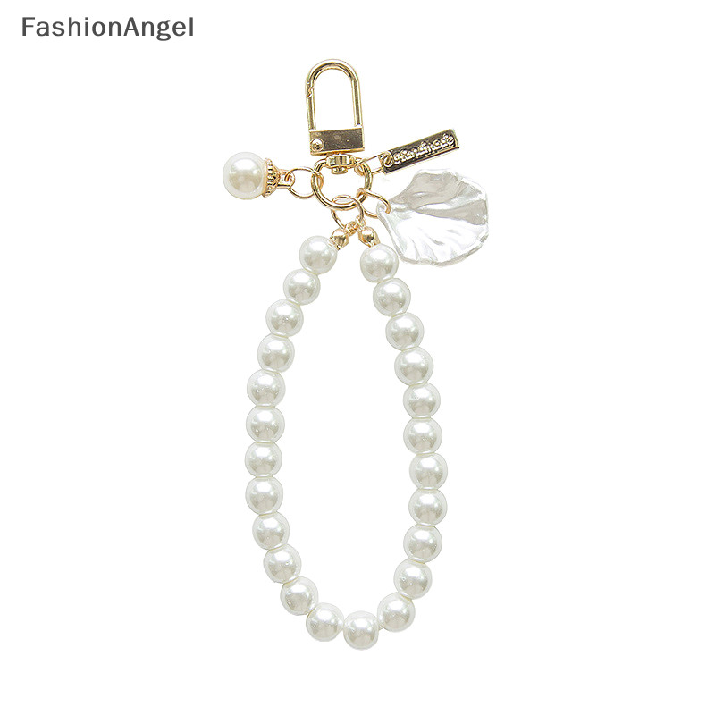 Fashionangel 1 DIY Khóa Vòng Móc Chìa Khóa Túi Mặt Dây Chuyền Móc Khóa Vỏ Điện Thoại Di Động Dây Xích Ngọc Trai Dây Túi Mặt Dây Chuyền Phụ Kiện Trang Trí TH