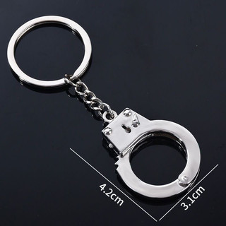 Sáng Tạo Mini Mô Phỏng Hanuffs Móc Khóa Ngón Tay Cái Đồ Chơi Kim Loại Móc Khóa Móc Khóa Mặt Dây Chuyền