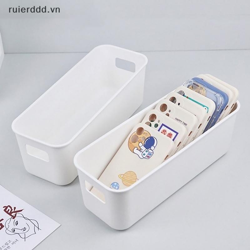 # Ruierdd # Hộp đựng điện thoại di động để bàn đơn giản Hộp đựng mỹ phẩm đa chức năng Giỏ đựng đồ lặt vặt dung tích lớn.