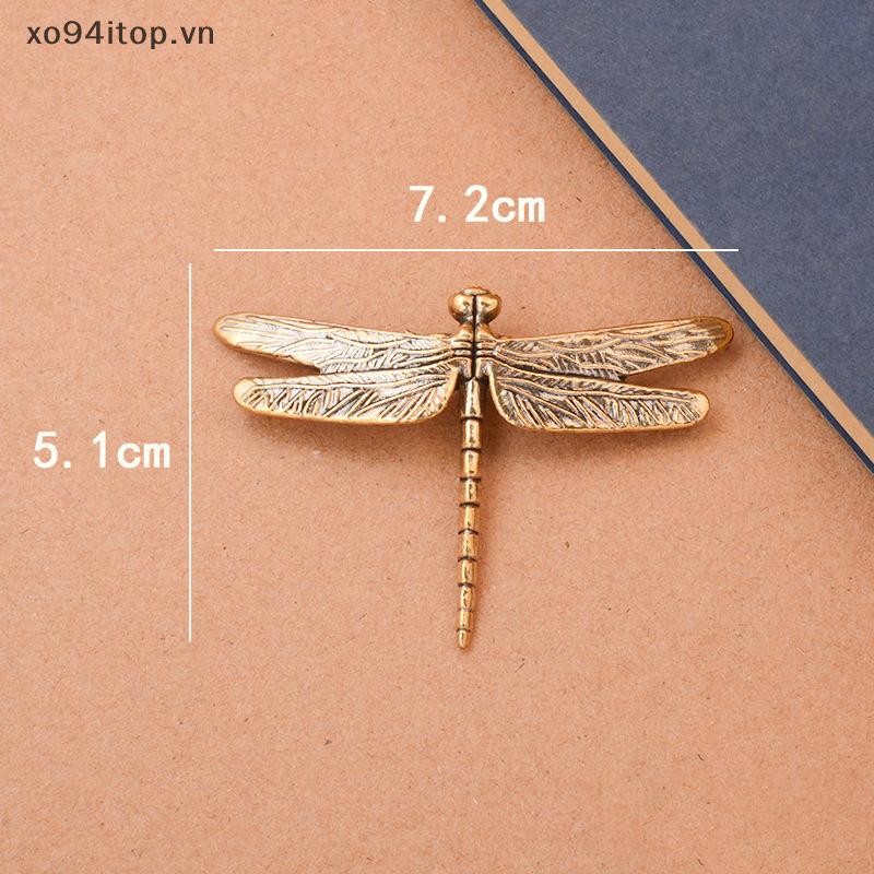 Xoitop 1 Mô Phỏng Đồng Chuồn Chuồn Trang Trí Cổ Côn Trùng Tượng Nhỏ Trang Trí Bàn Làm Việc Thủ Công Trà Thú Cưng Phong Thủy Sưu Tập VN