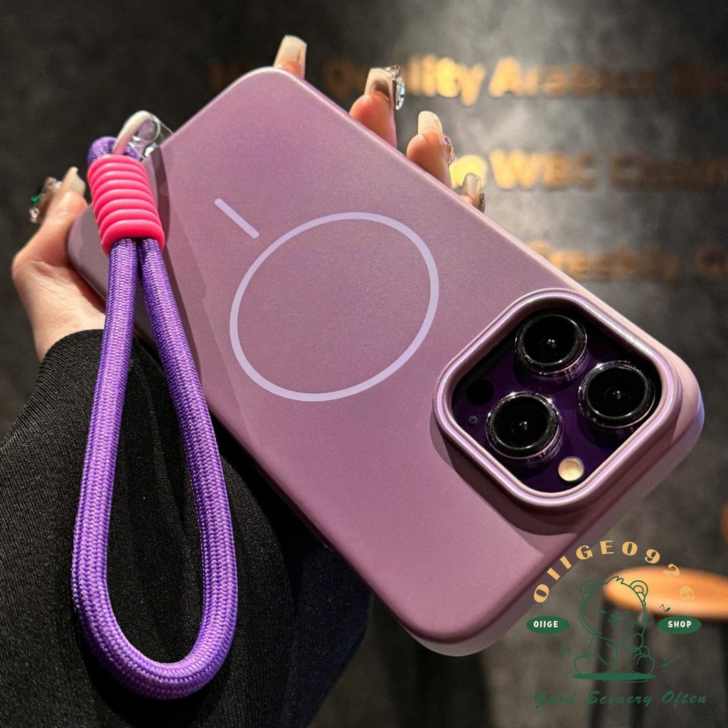[Vỏ dây buộc] Vỏ điện thoại từ tính lỏng cảm giác da iphone16 Pro Max 15 14 13 12 11 cho vỏ iPhone Vỏ cứng PC chống sốc