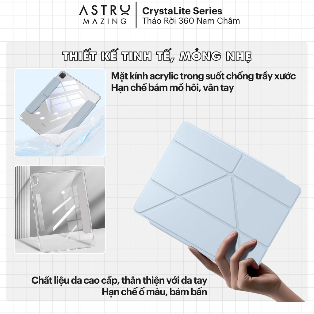 Ảnh Bao da iPad CrystaLite AstroMazing - Case cho iPad Pro Air 4 5 6 Pro 11 3