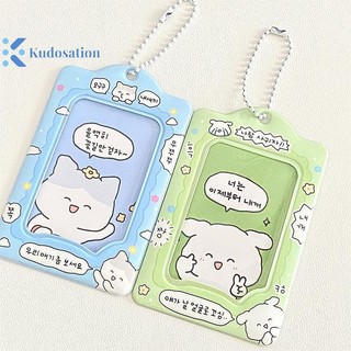 Kudosation Thời Trang Hàn Quốc 3 Inch Photocard Chủ Thẻ Kpop Móc Khóa Mặt Dây Chuyền Thần Tượng Đựng Thẻ Xe Buýt Ngân Hàng ID Thẻ Đồ Dùng Học Sinh