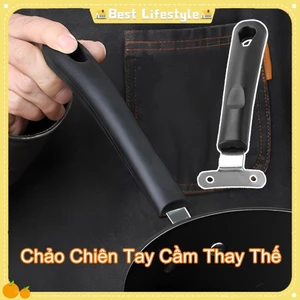 Chảo chiên thay thế cho nồi, tay cầm tháo rời chống bỏng, phù hợp nhiều loại chảo