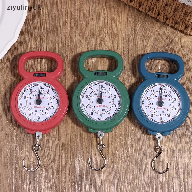 Ziyulinyuk Móc lò xo Con trỏ Câu cá 10kg, Cân kỹ thuật số thực phẩm, Cân hành lý