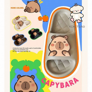 Xixitiao Dép Nam Nữ Dễ Thương Sáng Tạo Vui Nhộn Kapibara Capybara eva Casual Home Đế Mềm