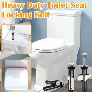 Bộ bu lông dây buộc ghế vệ sinh hạng nặng Bộ thay thế vít ghế vệ sinh Bộ bu lông ghế vệ sinh đa năng Bộ thay thế vít nắp bồn cầu bằng thép không gỉ chống thấm nước 2 Bộ ổn định an toàn