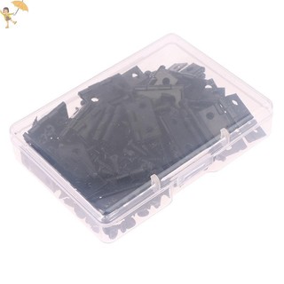 [GOU] 50 Cái / hộp Bản Lề + 200 Ốc Vít Sắt Vàng Bạc Đen Đồng 4 Lỗ Nội Thất Phần Cứng Bản Lề Trang Trí VN
