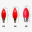Oimg 2 Chiếc E12 / E14 / E27 Bóng Đèn LED Hình Nến Thần Đèn Thích Hợp Cho Tượng Phật Sen Đỏ Thần Phật Giáo Đám Cưới Trung Quốc