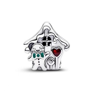 Trang sức charm DIY hình người tuyết chủ đề Giáng sinh còn hàng